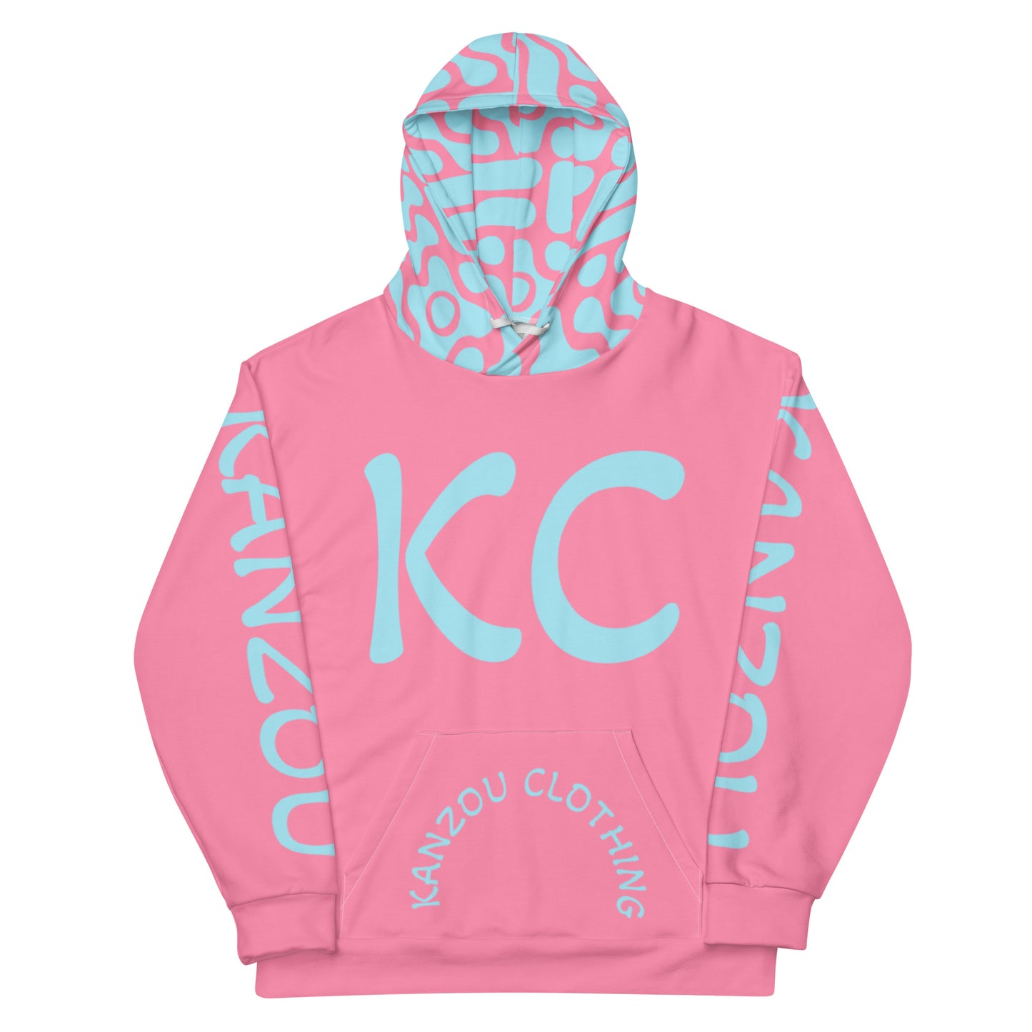 'KC' Hoodie Pink And Blue