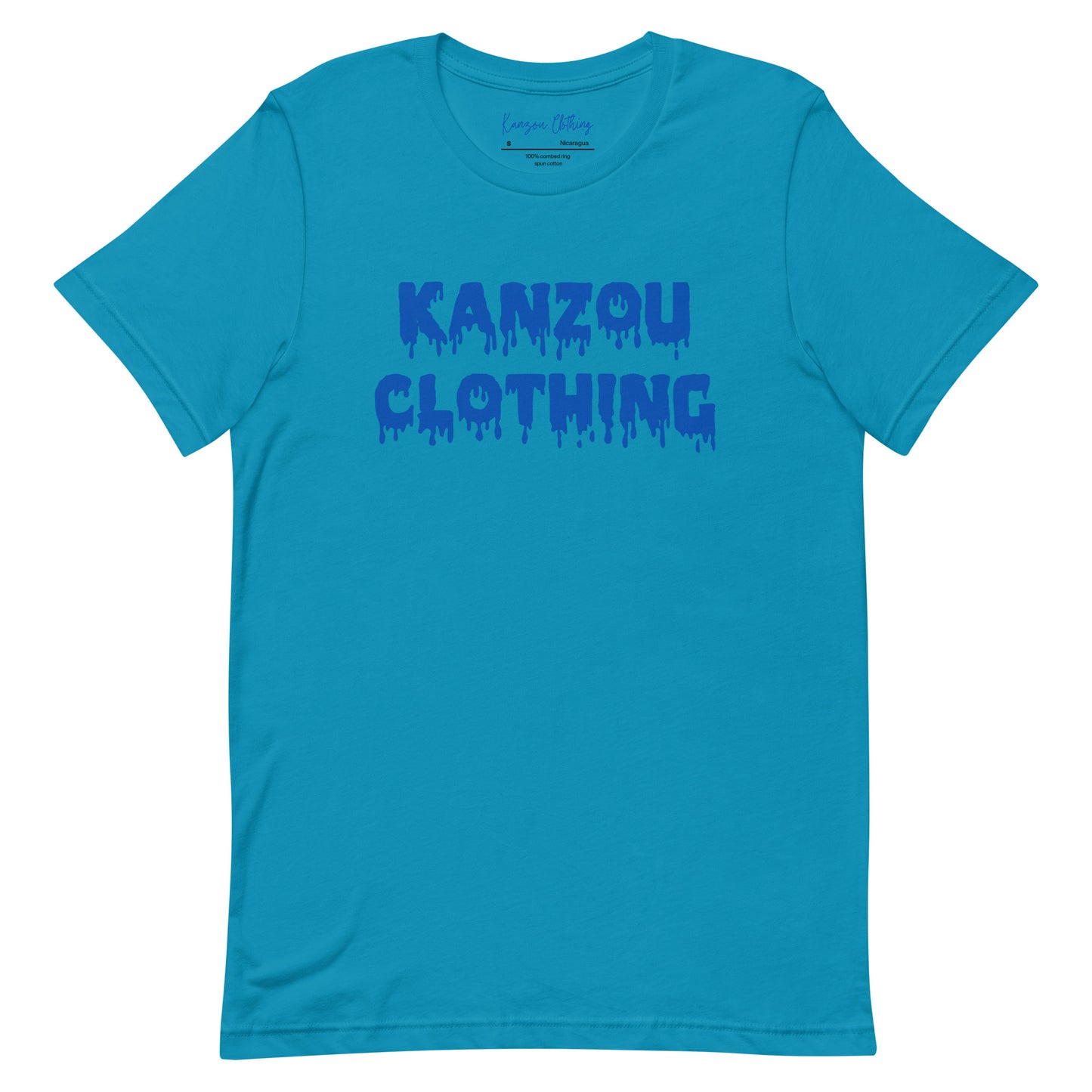 Kanzou Drip T-shirt Blue Print