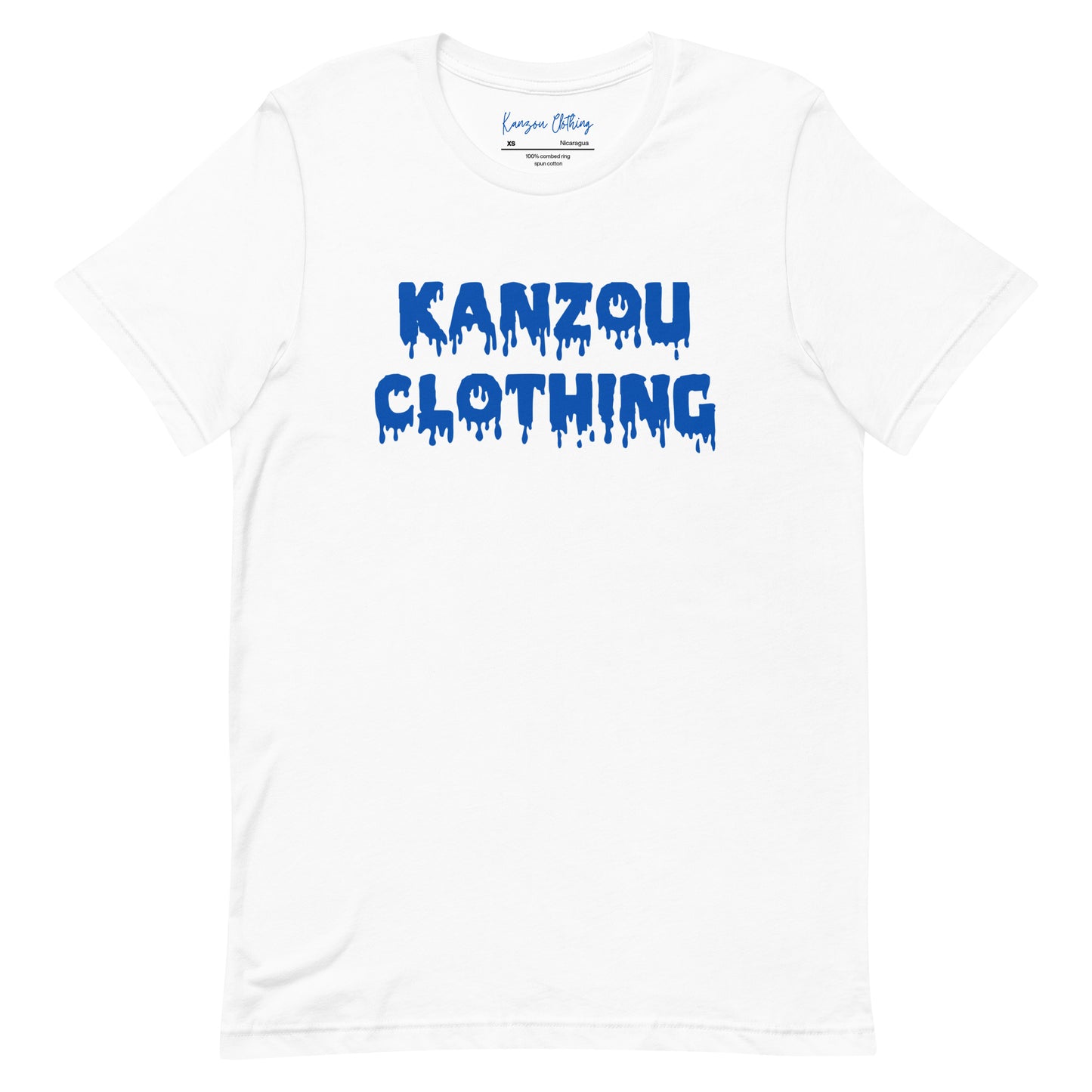 Kanzou Drip T-shirt Blue Print